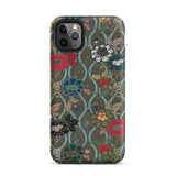 Japanese Flower Fan Pattern - G.a. Audsley Iphone Case, 11 Pro Max / Matte, Floral Patterned Phone Case