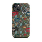 Japanese Flower Fan Pattern G.a. Audsley Iphone Case, 14 Plus / Matte, Floral Patterned Phone Case