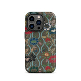 Japanese Flower Fan Pattern - G.a. Audsley Iphone Case, 14 Pro / Matte, Floral Patterned Phone Case