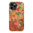 Japanese Flower Fan Pattern - G.a. Audsley Iphone Case, 14 Pro Max / Matte, Floral Patterned Phone Case Colorful Botanical Designs