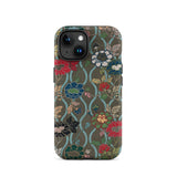 Japanese Flower Fan Pattern - G.a. Audsley Iphone Case, 15 / Matte, Floral Patterned Phone Case