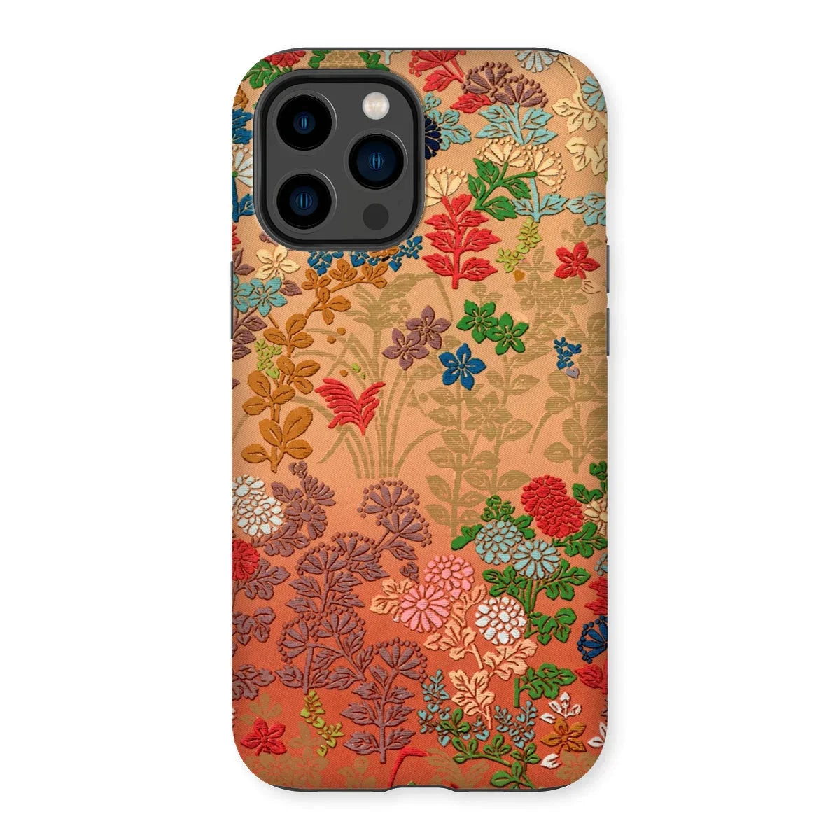 Japanese Flower Fan Pattern - G.a. Audsley Iphone Case, 14 Pro Max / Matte, Kite-952651561, Floral Patterned Phone Case