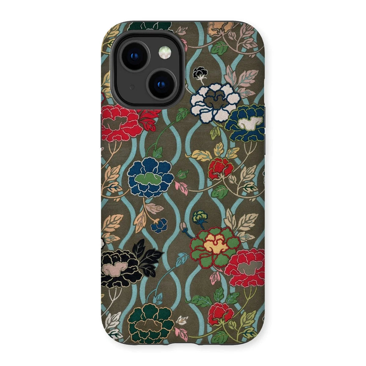 Japanese Flower Fan Pattern - G.a. Audsley Iphone Case 14 Plus / Matte Mobile Phone Cases