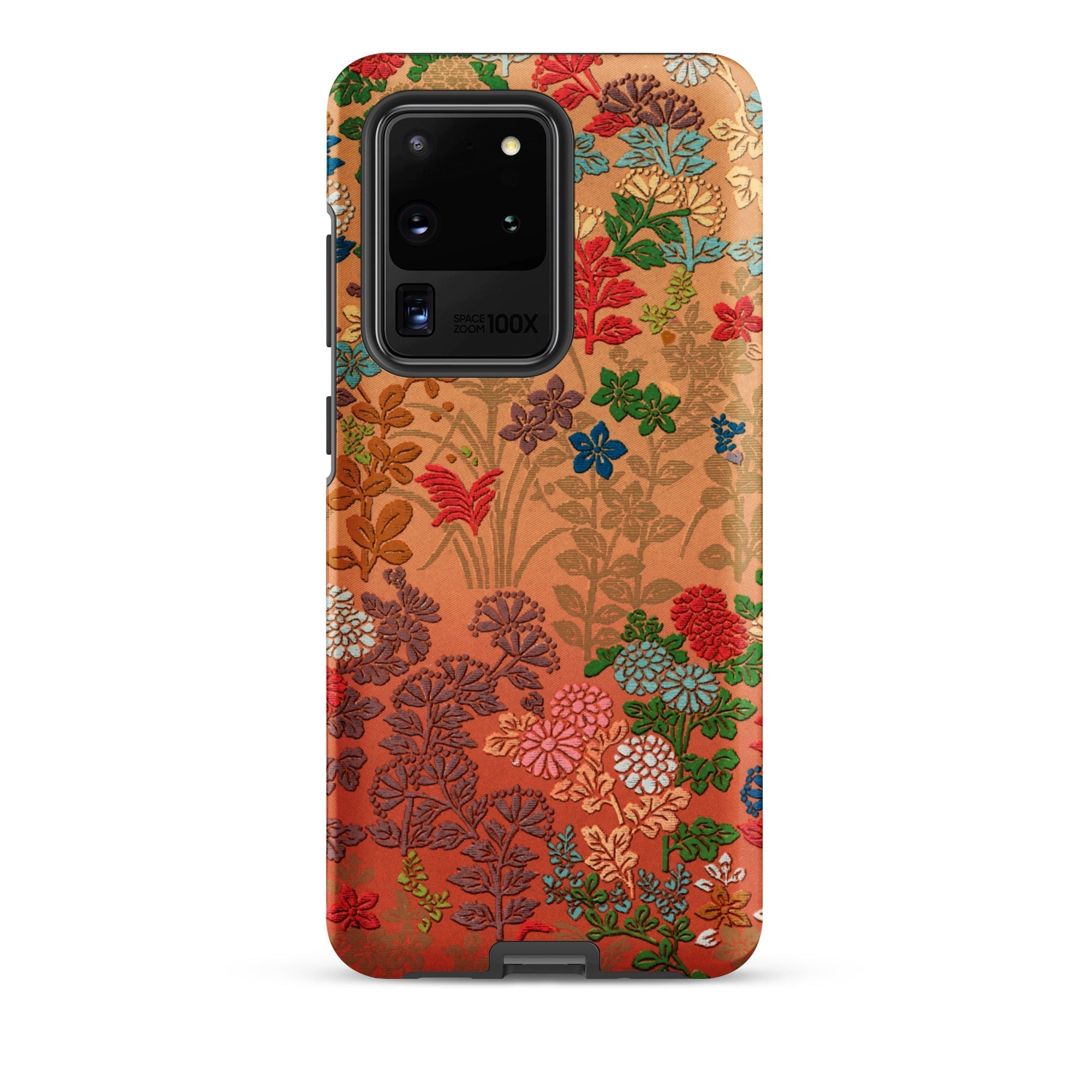 Japanese Flower Fan Pattern G.a. Audsley Samsung Case, Galaxy S20 Ultra / Matte, Smartphone Colorful Floral Patterned Case