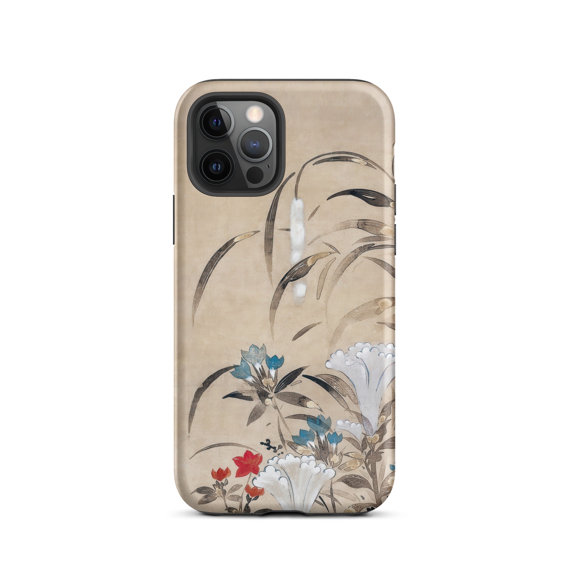 Japanese Flowers Tawaraya Sōsetsu Iphone Case, 12 Pro / Matte, Floral Patterned Phone Case