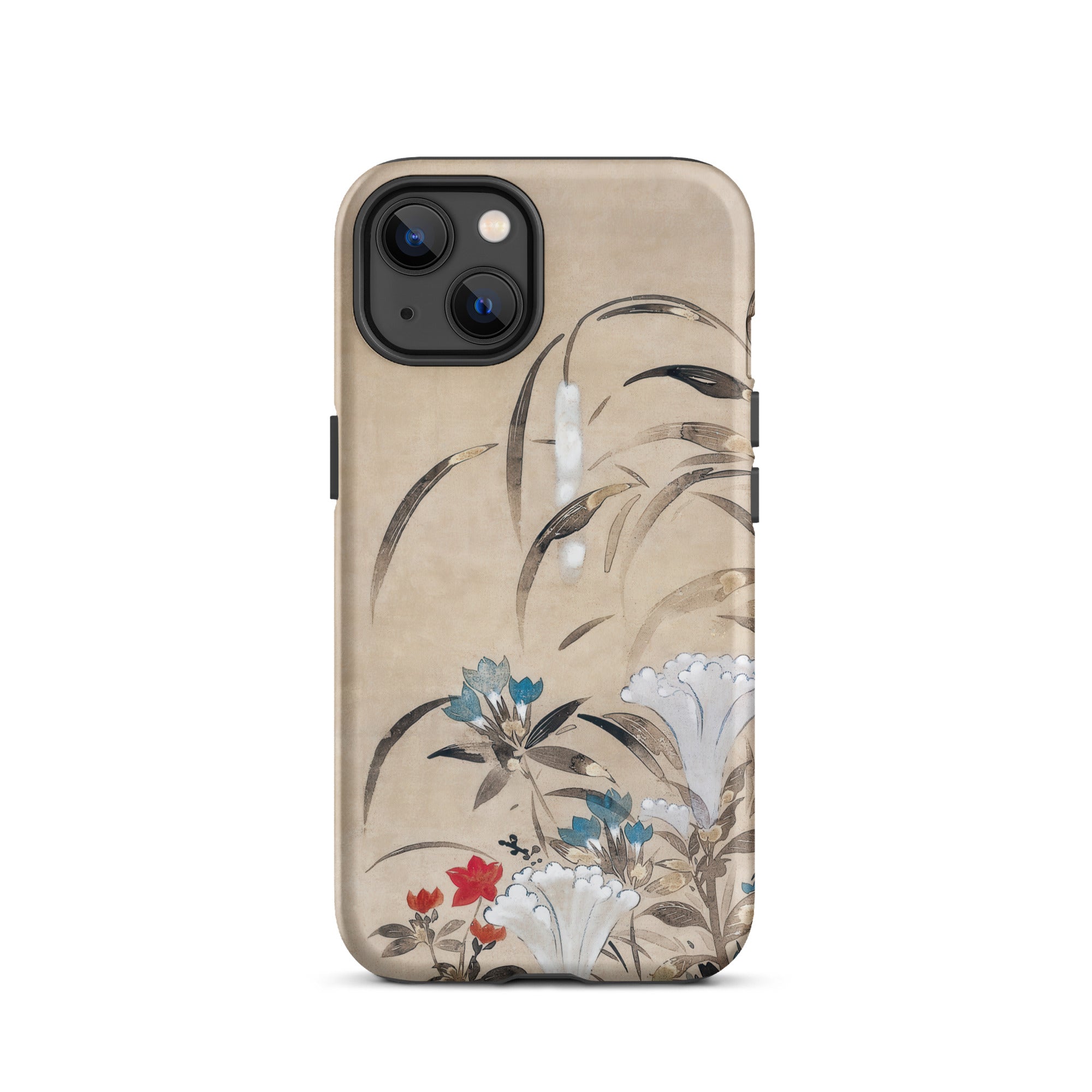 Japanese Flowers Tawaraya Sōsetsu Iphone Case, 13 / Matte, Floral Patterned Phone Case
