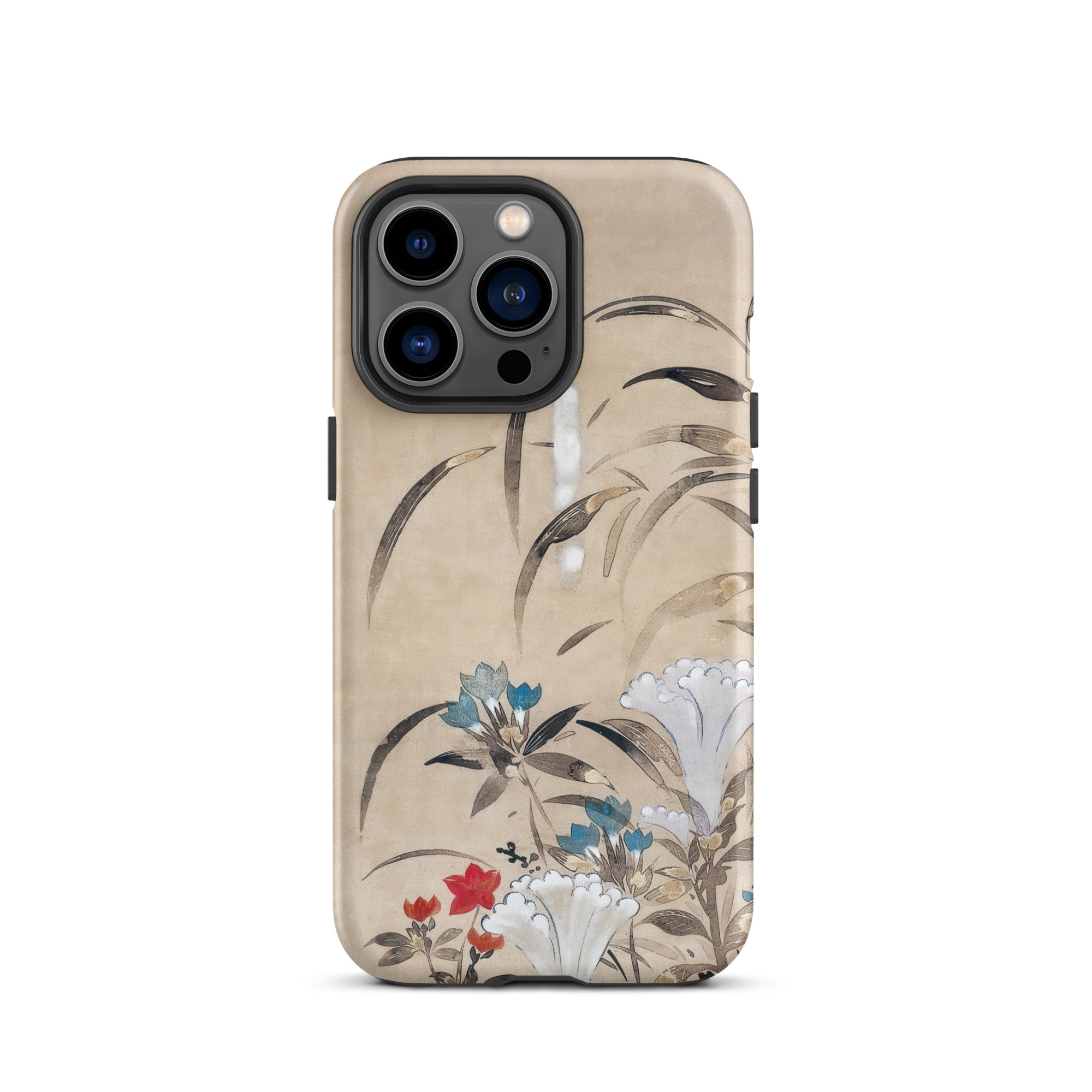 Japanese Flowers Tawaraya Sōsetsu Iphone Case, 13 Pro / Matte, Floral Patterned Iphone Case