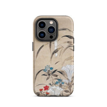 Japanese Flowers - Tawaraya Sōsetsu Iphone Case, 14 Pro / Matte, Floral-patterned Smartphone Case