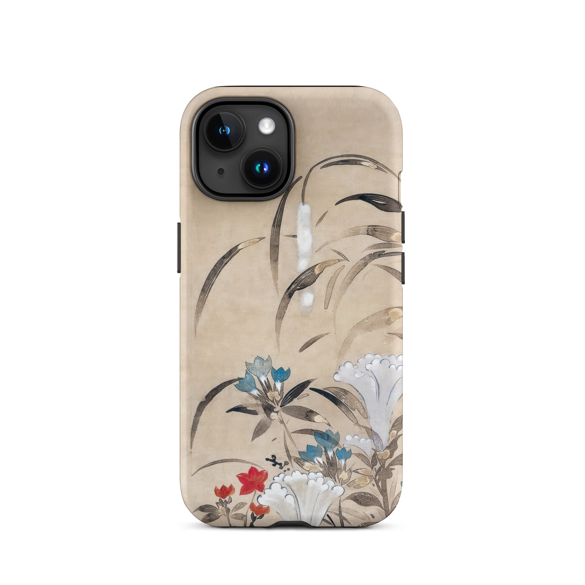 Japanese Flowers Tawaraya Sōsetsu Iphone Case, 15 / Matte, Floral Patterned Phone Case