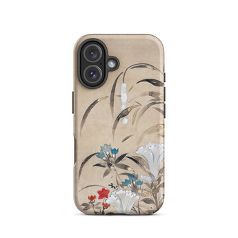 Japanese Flowers - Tawaraya Sōsetsu Iphone Case, 16 / Matte, Floral-patterned Phone Case