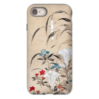 Japanese Flowers - Tawaraya Sōsetsu Iphone Case, 8 / Matte, Floral-patterned Phone Case