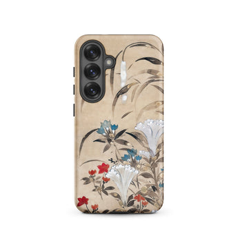 Japanese Flowers - Tawaraya Sōsetsu Phone Case, Samsung Galaxy S25 / Matte, Mobile Cases, Toby Leon