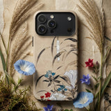 Japanese Flowers - Tawaraya Sōsetsu Phone Case Beige Phone Case Delicate Floral Botanical Illustration Shades Iphone
