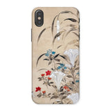 Japanese Flowers - Tawaraya Sōsetsu Phone Case Iphone x / Matte Floral-patterned Phone Case Iphone