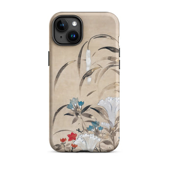 Japanese Flowers - Tawaraya Sōsetsu Phone Case Iphone 15 Plus / Matte Floral-patterned Phone Case Iphone