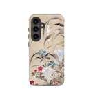Japanese Flowers Tawaraya Sosetsu Samsung Case, Galaxy S24 / Matte, Smartphone Case Floral Design