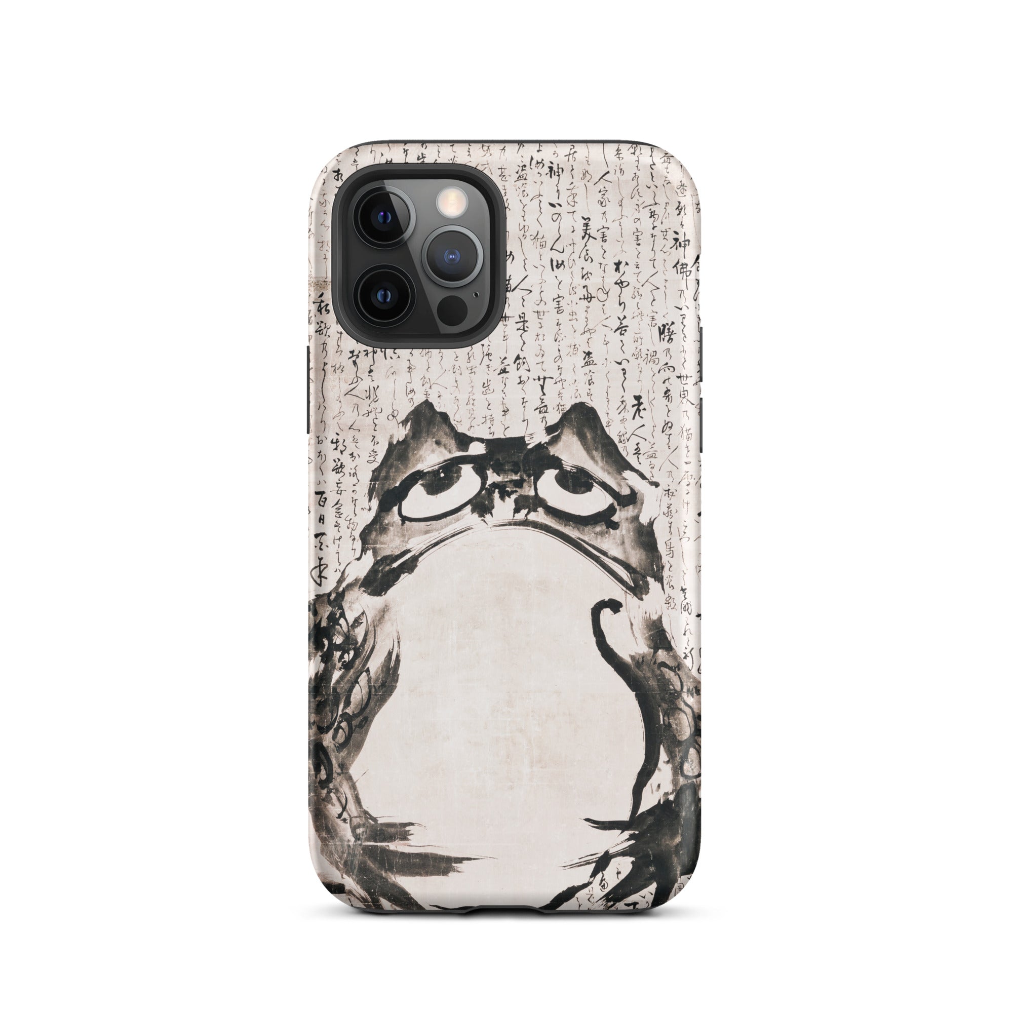 Japanese Frog Getsuju Iphone Case, 12 Pro / Matte, Frog Art Phone Case