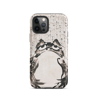 Japanese Frog - Getsuju Iphone Case, 12 Pro / Matte, Frog Art Phone Case