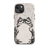 Japanese Frog - Getsuju Iphone Case, 14 Plus / Matte, Phone Case Frog Design
