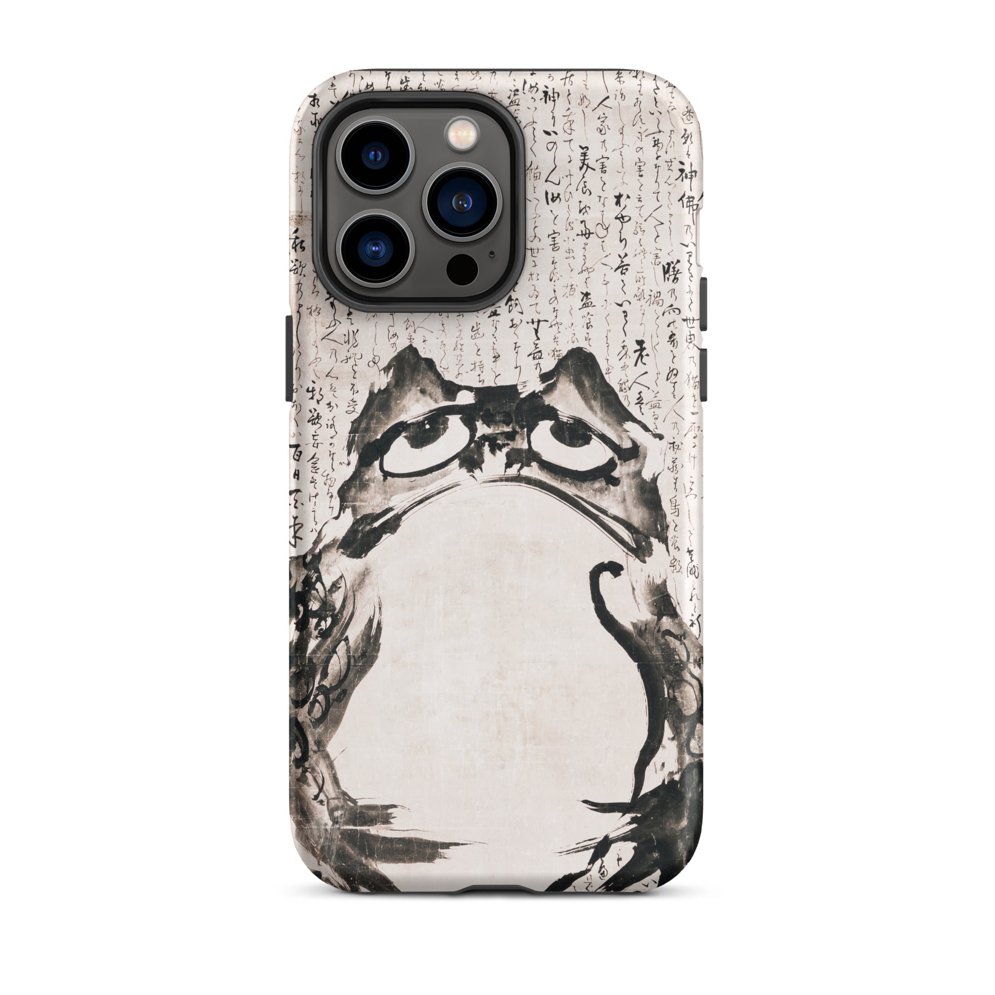 Japanese Frog Getsuju Iphone Case, 14 Pro Max / Matte, Phone Case Ink Wash Frog Design