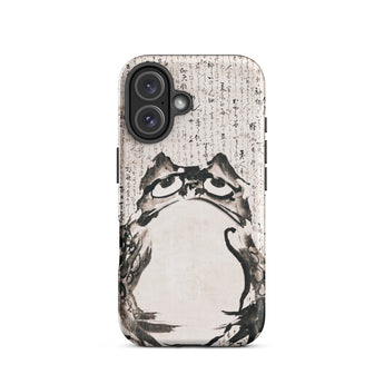 Japanese Frog - Getsuju Iphone Case, 16 / Matte, Frog-themed Phone Case
