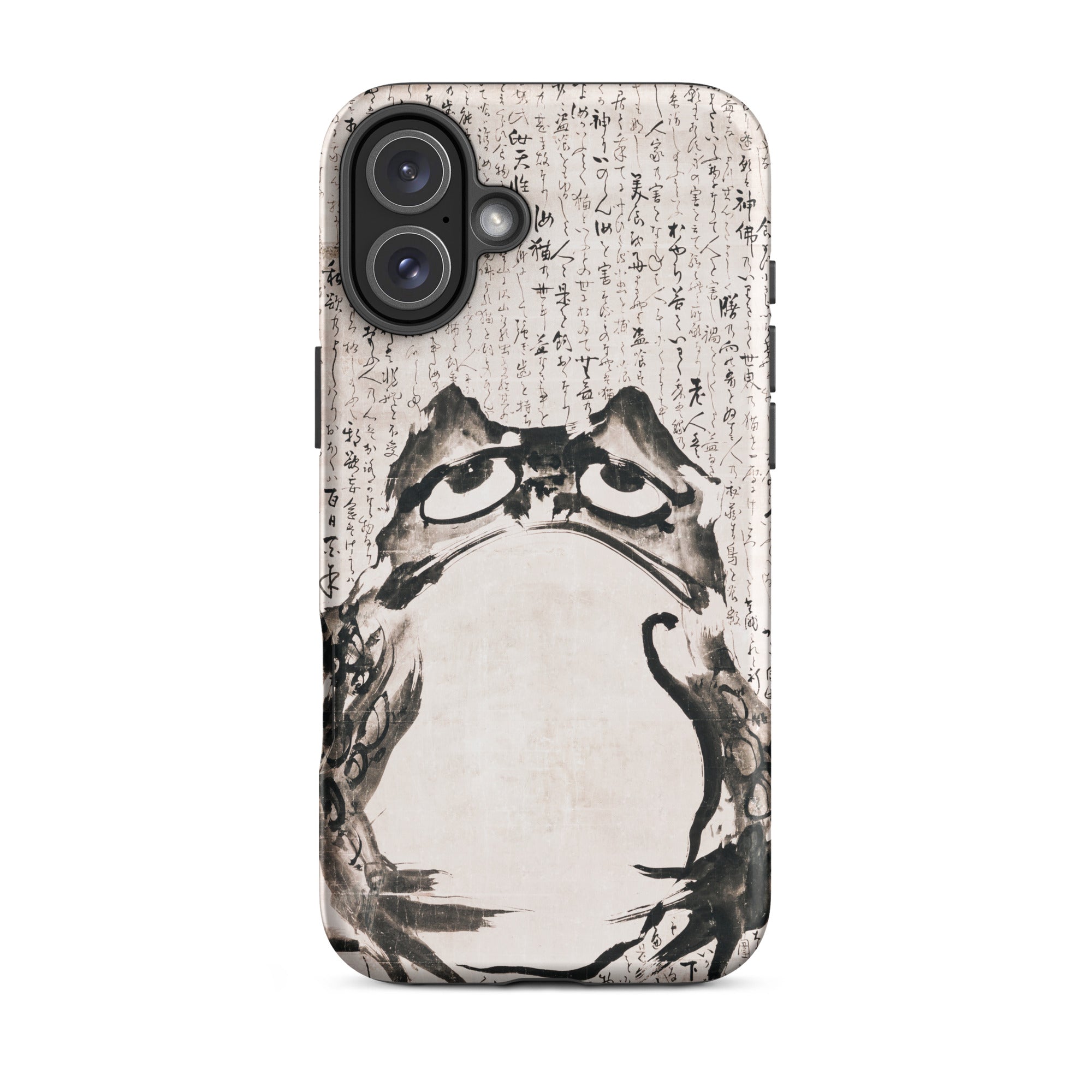 Japanese Frog Getsuju Iphone Case, 16 Plus / Matte, Phone Case Frog Design