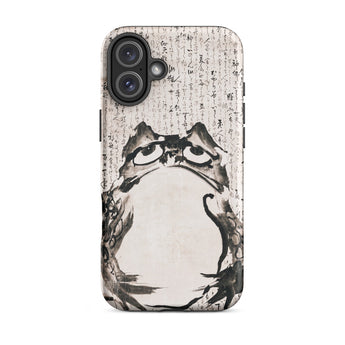 Japanese Frog - Getsuju Iphone Case, 16 Plus / Matte, Phone Case Frog Design