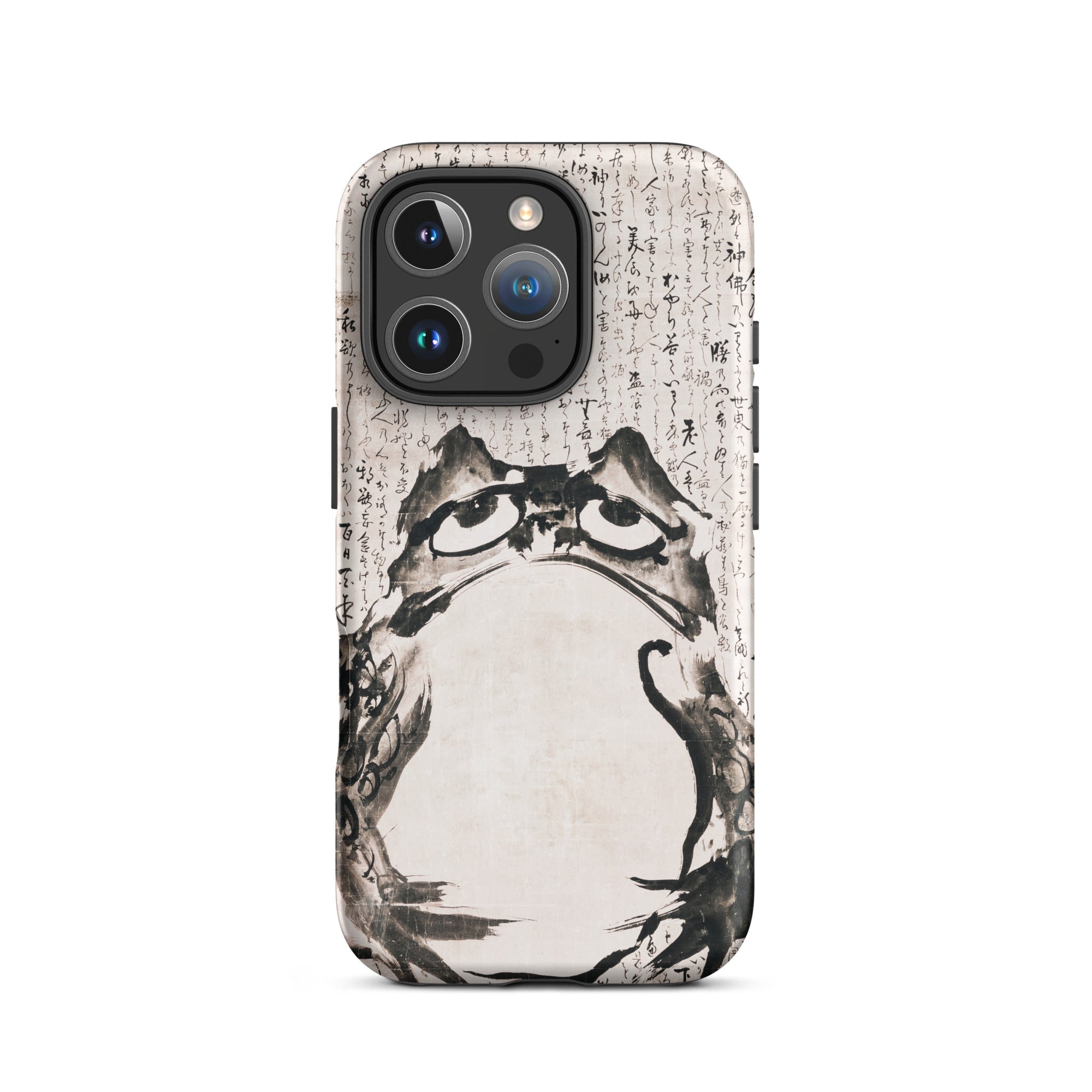 Japanese Frog Getsuju Iphone Case, 16 Pro / Matte, Frog Themed Phone Case