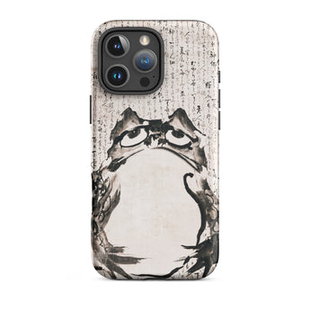 Japanese Frog - Getsuju Phone Case Iphone 16 Pro Max / Matte Frog Art Phone Case Iphone Case, Getsuju Japanese