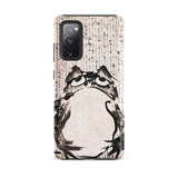 Japanese Frog - Getsuju Samsung Case, Galaxy S20 Fe / Matte, White Smartphone Case Black Ink Painting Frog Chinese