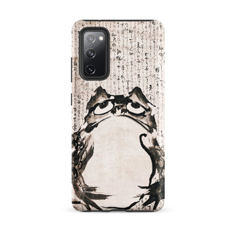 Japanese Frog - Getsuju Samsung Case, Galaxy S20 Fe / Matte, White Smartphone Case Black Ink Painting Frog Chinese