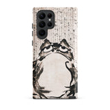 Japanese Frog - Getsuju Samsung Case, Galaxy S22 Ultra / Matte, Phone Case Ink Wash Painting Wide-eyed Frog Surrounded