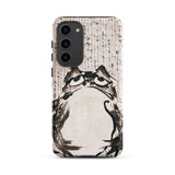 Japanese Frog - Getsuju Samsung Case, Galaxy S23 Plus / Matte, Smartphone Case Black White Ink Wash Painting Grumpy