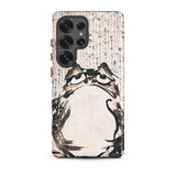 Japanese Frog - Getsuju Samsung Case, Galaxy S25 Ultra / Matte, Smartphone Case Black White Ink Wash Painting Wide-eyed