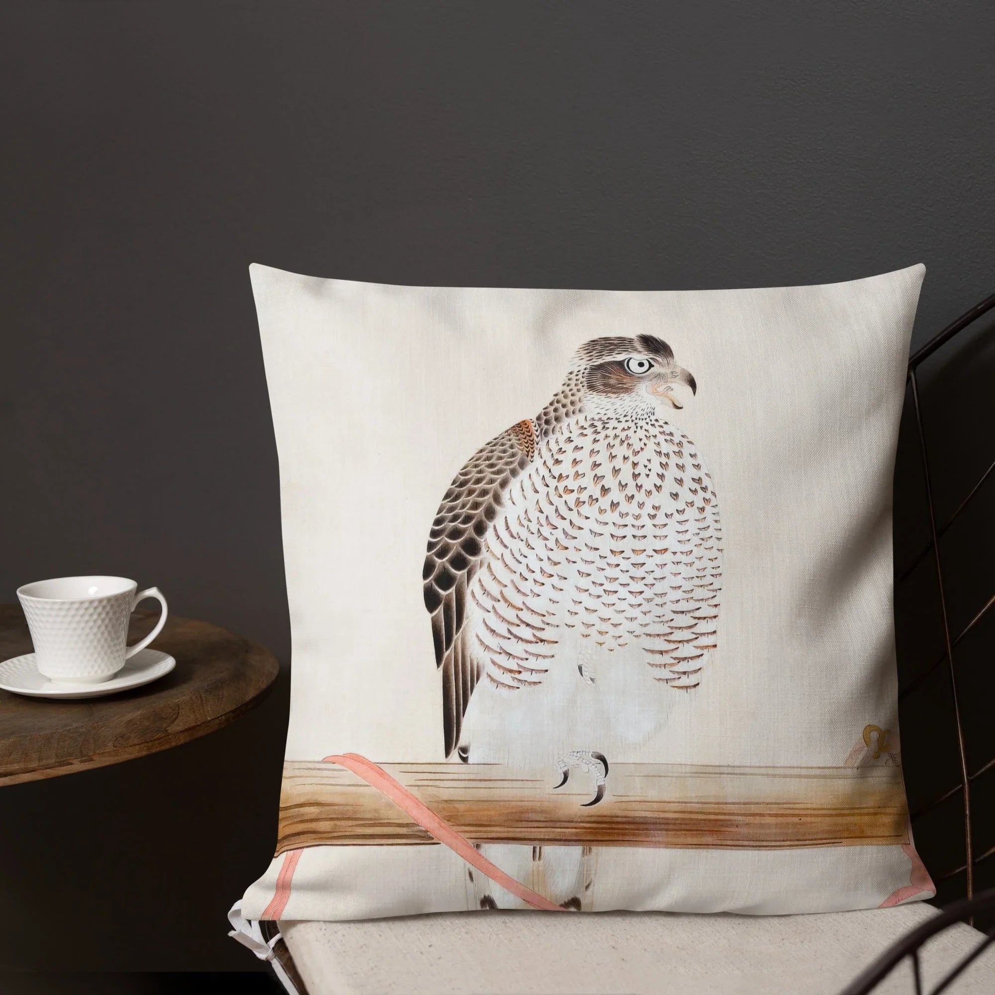 Japanese Hawk - Tosa Mitsuoki Bird Art Pillow Throw Pillows