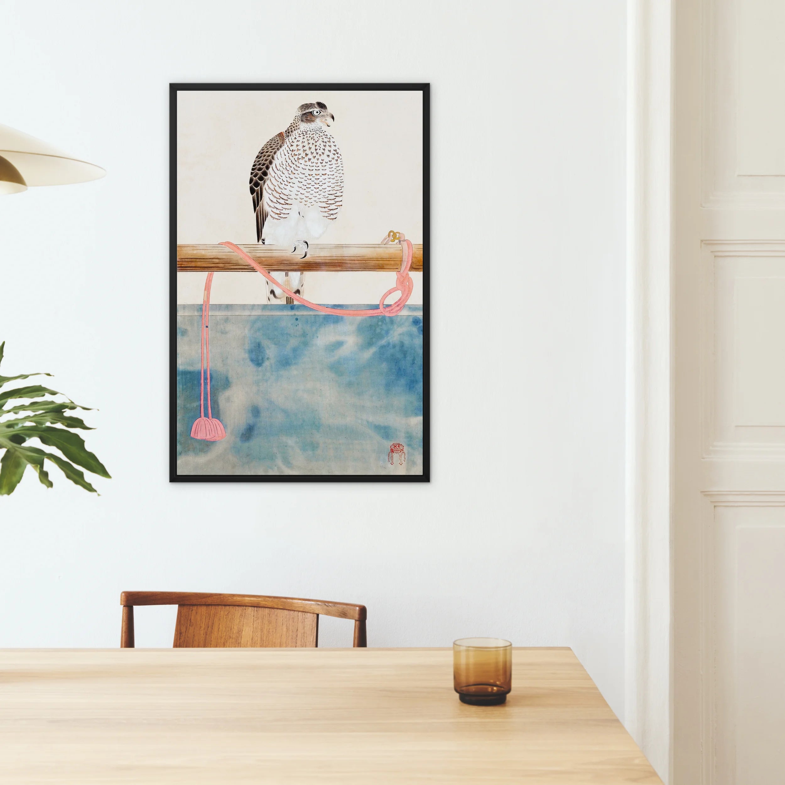 Japanese Hawk - Tosa Mitsuoki Edo Art Framed Canvas Posters Prints & Visual Artwork