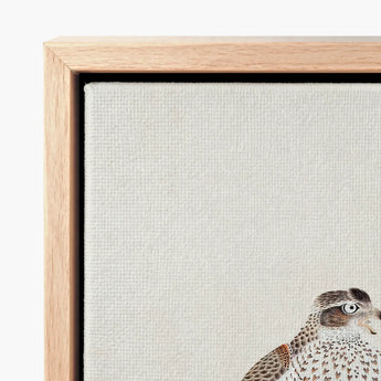 Framed Canvas Artwork Detailed Illustration Bird Intricate Feather Tosa Mitsuoki, Exquisite Woodblock Print, 19th-century Japanese Artistry