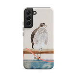 Japanese Hawk - Tosa Mitsuoki Samsung Case, Galaxy S22 Plus / Matte, Smartphone Case Hawk Illustration