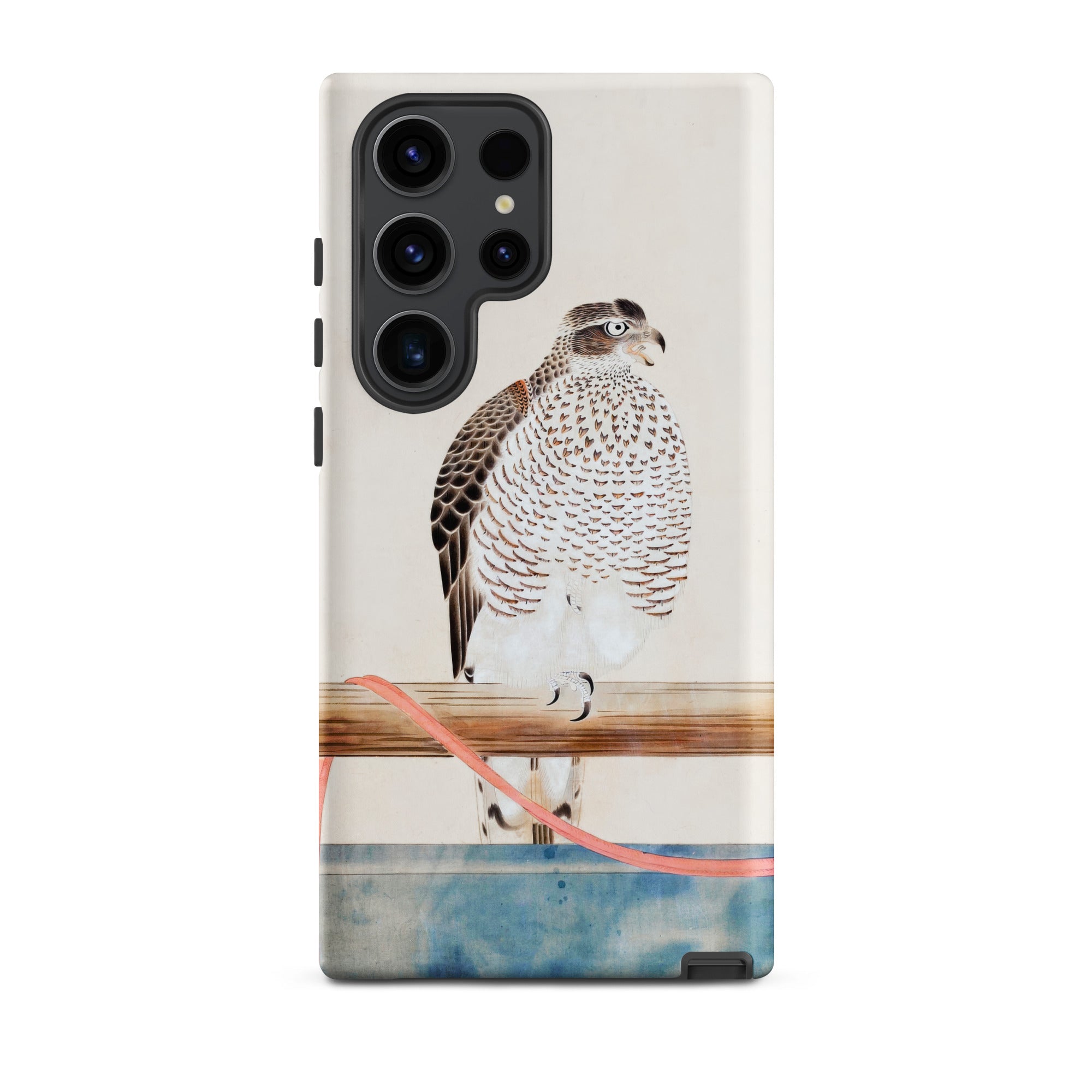Japanese Hawk Tosa Mitsuoki Samsung Case, Galaxy S23 Ultra / Matte, Smartphone Protective Case Falcon Illustration