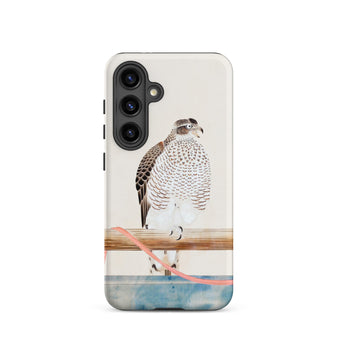 Japanese Hawk - Tosa Mitsuoki Samsung Case, Galaxy S24 / Matte, White Brown Hawk Phone Case