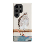Japanese Hawk - Tosa Mitsuoki Samsung Case, Galaxy S24 Ultra / Matte, White Brown Phone Case Hawk Design