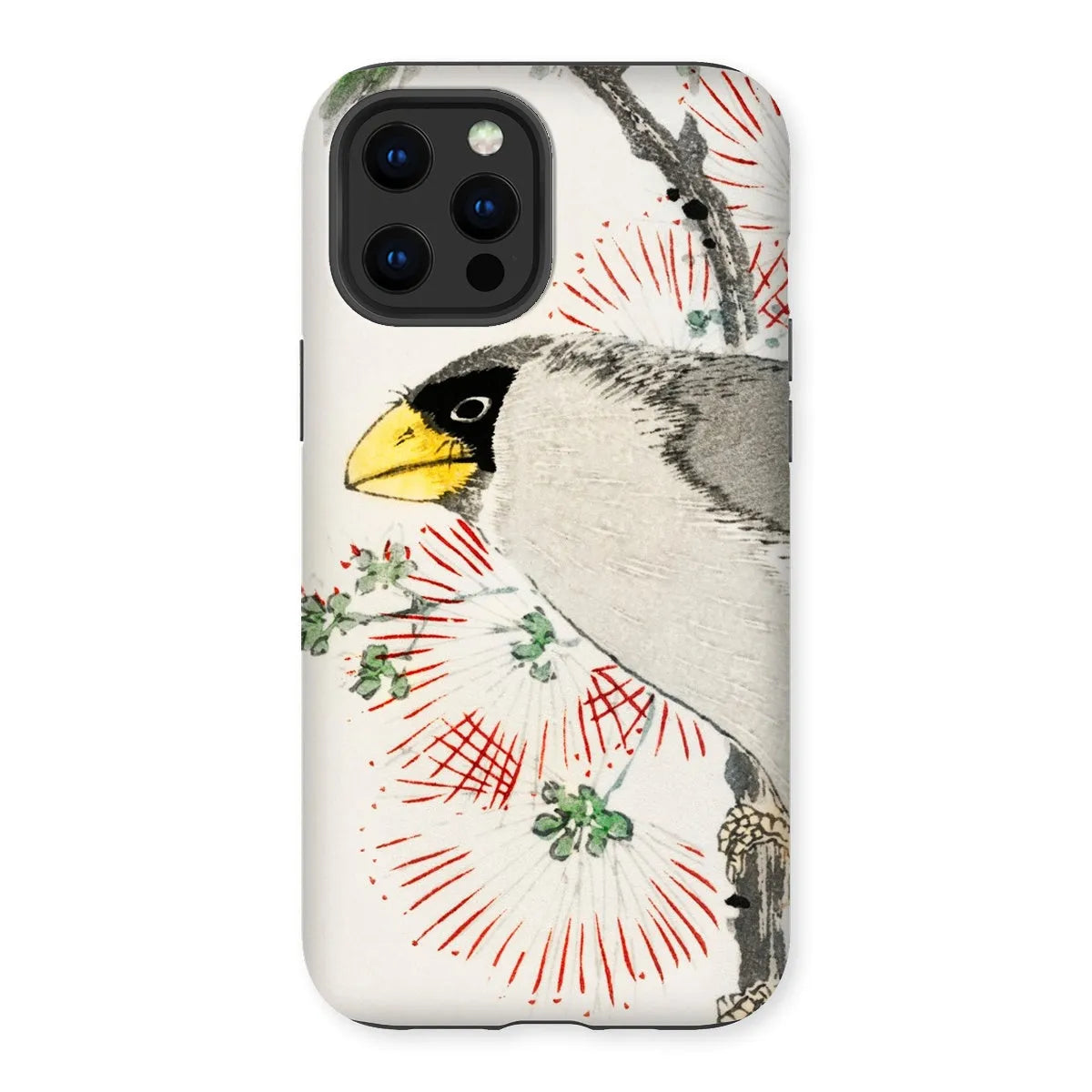 Japanese Masked Hawfinch Art Phone Case - Numata Kashu - Iphone 12 Pro Max / Matte - Mobile Phone Cases - Aesthetic Art