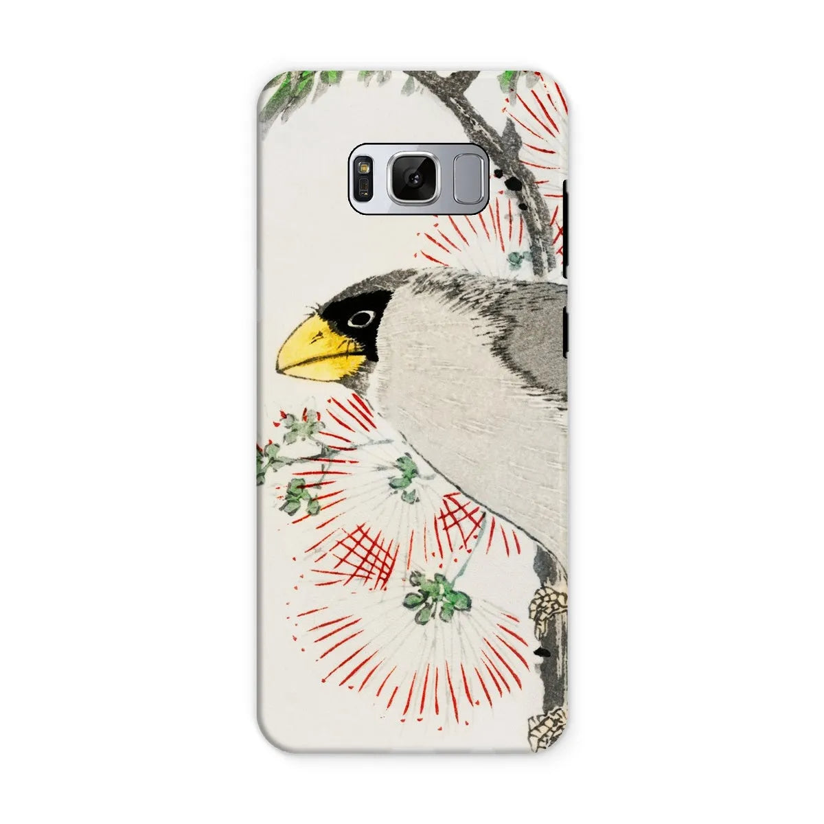 Japanese Masked Hawfinch Art Phone Case - Numata Kashu - Samsung Galaxy S8 / Matte - Mobile Phone Cases - Aesthetic Art