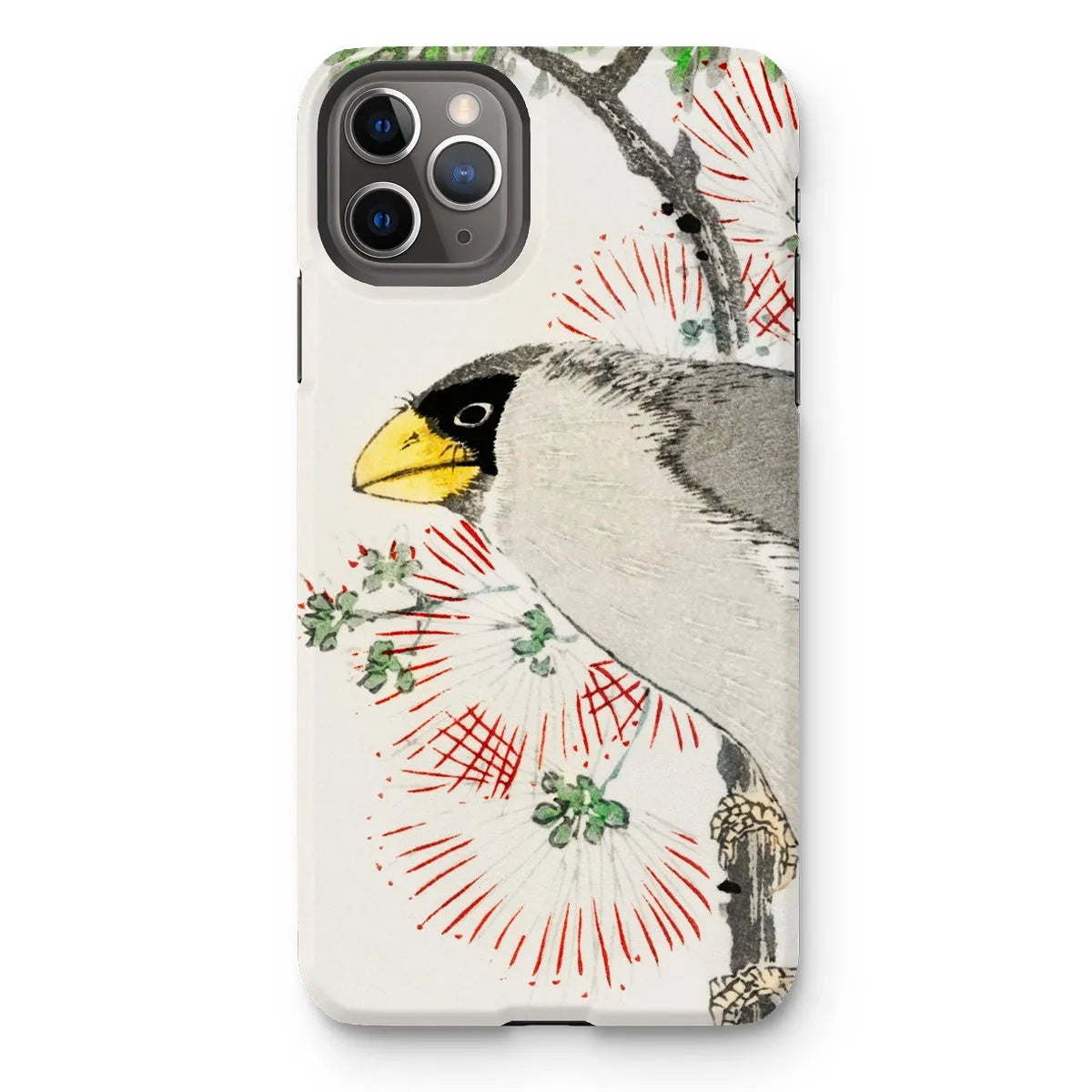 Japanese Masked Hawfinch Art Phone Case - Numata Kashu - Iphone 11 Pro Max / Matte - Mobile Phone Cases - Aesthetic Art