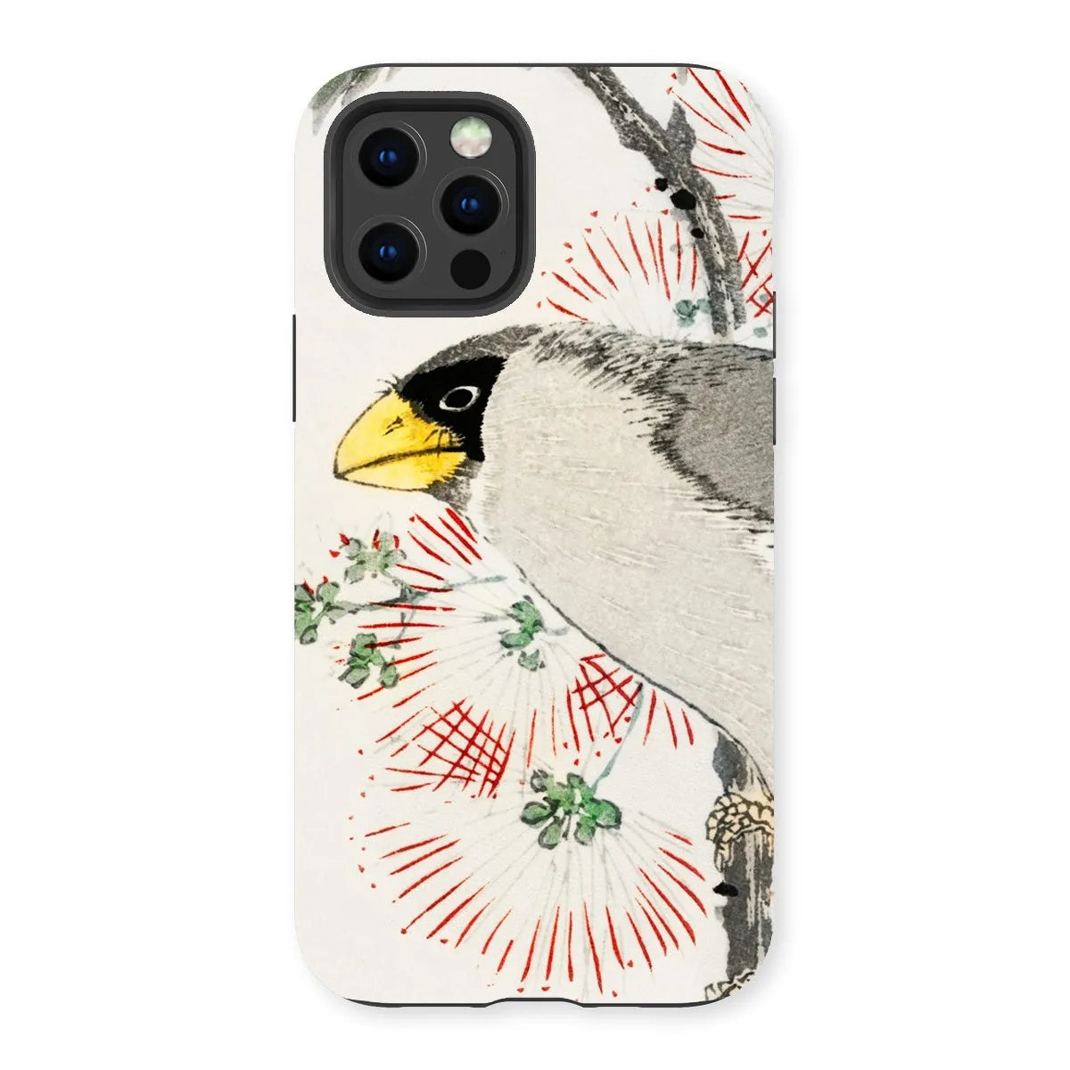 Japanese Masked Hawfinch Art Phone Case - Numata Kashu - Iphone 13 Pro / Matte - Mobile Phone Cases - Aesthetic Art