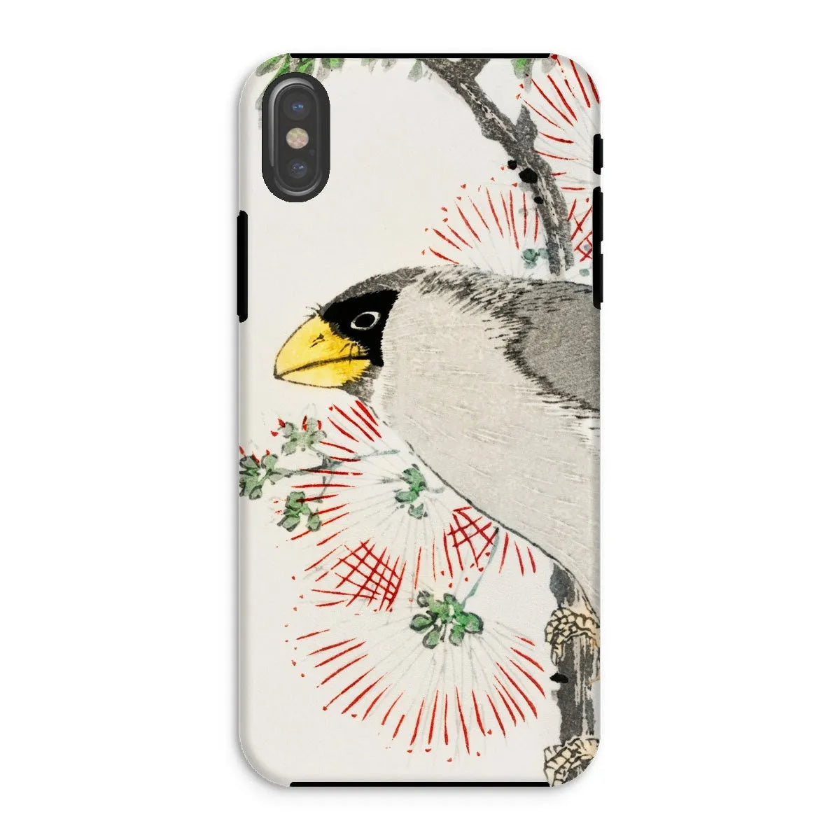 Japanese Masked Hawfinch Art Phone Case - Numata Kashu - Iphone Xs / Matte - Mobile Phone Cases - Aesthetic Art