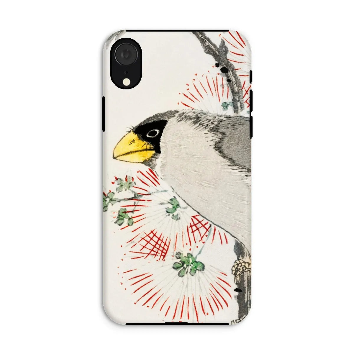 Japanese Masked Hawfinch Art Phone Case - Numata Kashu - Iphone Xr / Matte - Mobile Phone Cases - Aesthetic Art