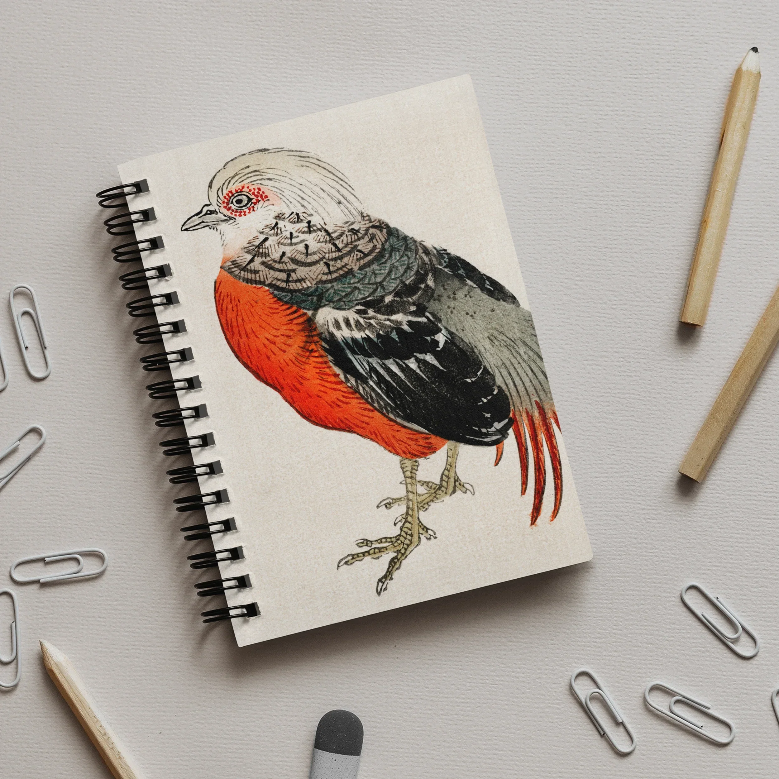 Japanese Pheasant - Kōno Bairei Bird Art Notebook Notebooks & Notepads