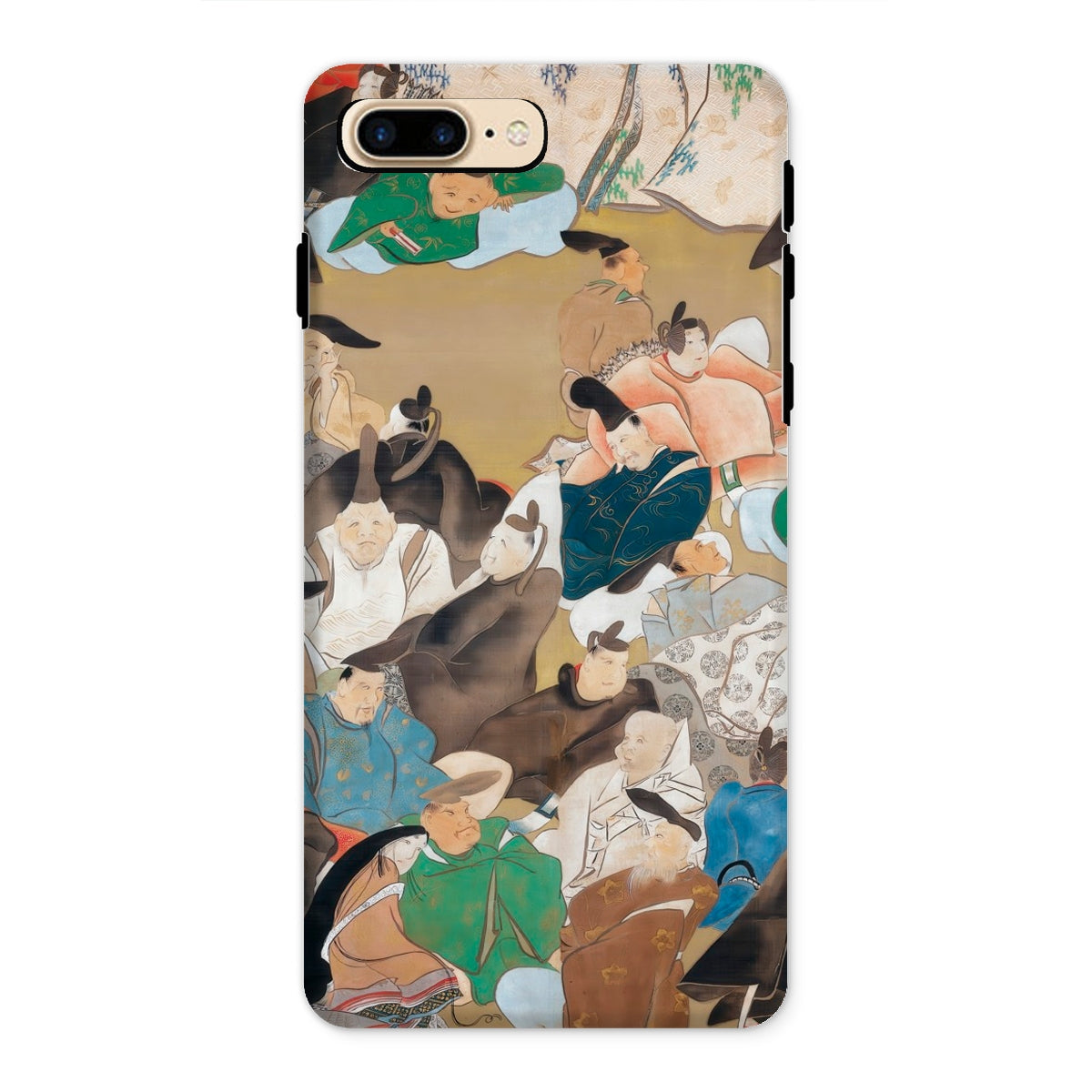 Japanese Poets Ikeda Koson Heian Period Iphone Case, 8 Plus / Matte, Phone Case Traditional Asian Art Figures Robes Dress