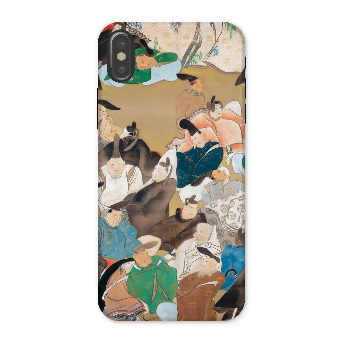 Japanese Poets Ikeda Koson Heian Period Iphone Case, x / Matte, Phone Case Traditional Japanese Art Figures Colorful Robes
